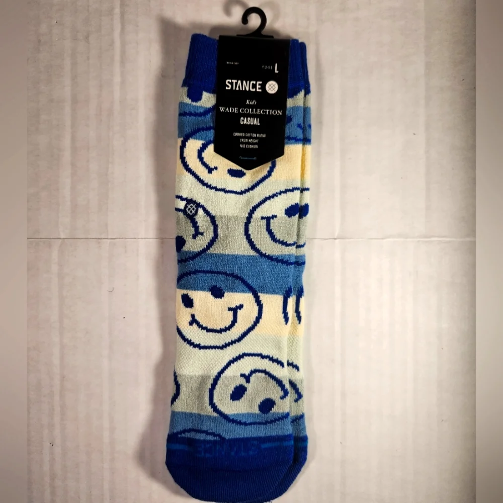 NWT Kid's Wade Collection Stance Always Smiling Casual Socks